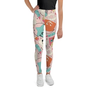 Vintage Halloween Eimer Jugend Leggings