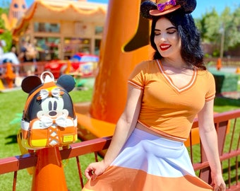 Candy Corn Skater Skirt