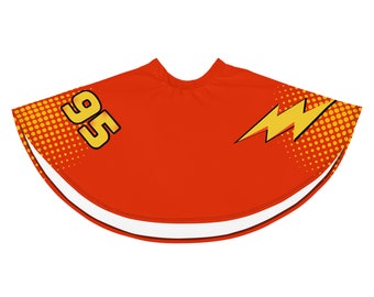 La falda patinadora Lightning Car- 5k, delimitación, cosplay, estilo de vestuario