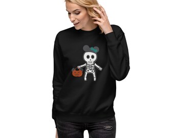 Moletom de Halloween com Esqueleto Assustador