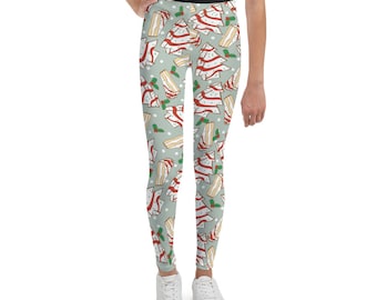 Weihnachtsbaum-Brot-Jugend-Leggings
