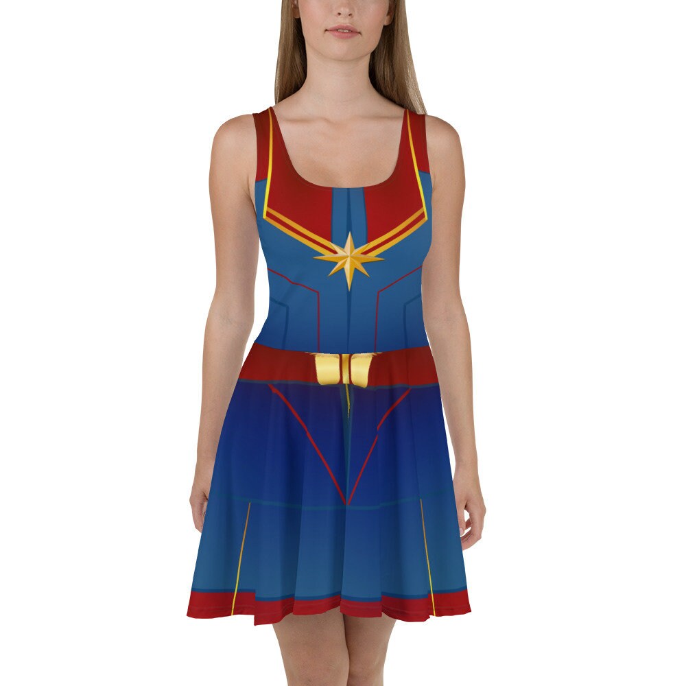 marvel comic bodycon dress Ms Marvel Kamala Khan Cosplay Costume main image 1