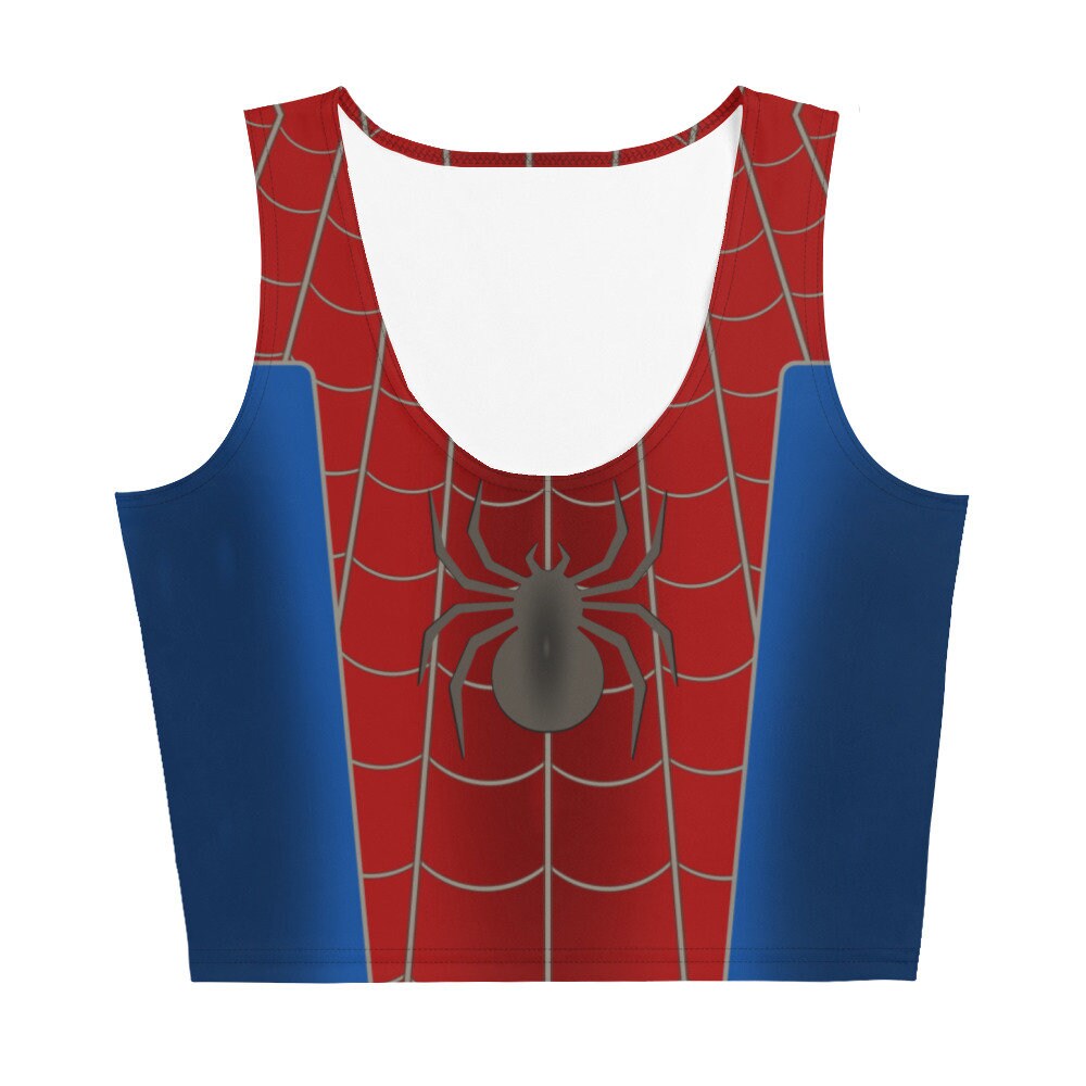 Discover Spider Hero 3D Crop Tank Top for Womens
