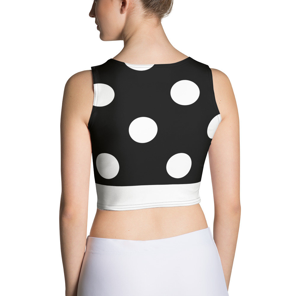 Discover Black and White Mouse Crop Top