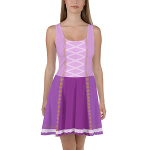 Vestido skater inspirado en Rapunzel imagen 8