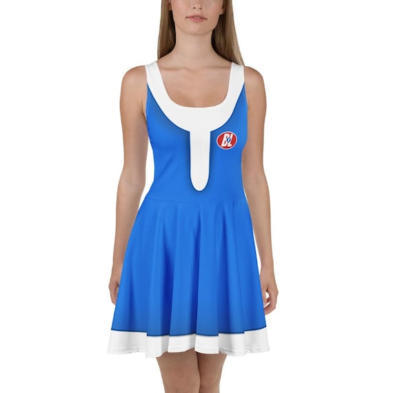 blue skater dress outfit Bnl Axiom Blue Dress- Cosplay, Bounding, Costume Bag Color:Avocado Green promo_percentage_50 Hurxie Womens Dress Shorts stretchy fabric allows custom
