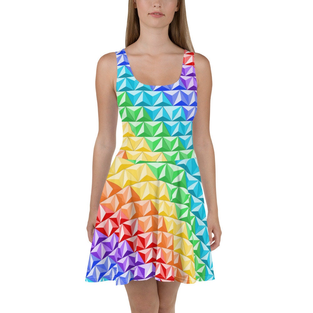 Discover Rainbow World of Tomorrow Skater Dress