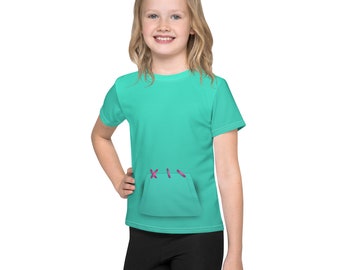 Het Glitch Racer Kids T-shirt met ronde hals