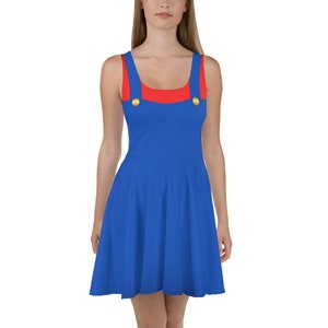 Rotes Pizza Man Skater Kleid