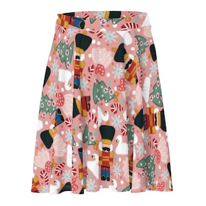 Pink Nutcracker Skater Skirt
