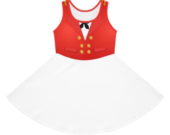 Captain Mouse Girls' Sleeveless Sundress