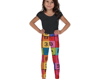 Poco Loco Papel Picado Kid's Leggings- Cosplay, Bounding, Costume