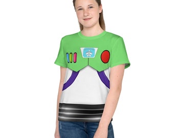 Le t-shirt à col rond Buzz Youth- Cosplay, Costume, Bounding