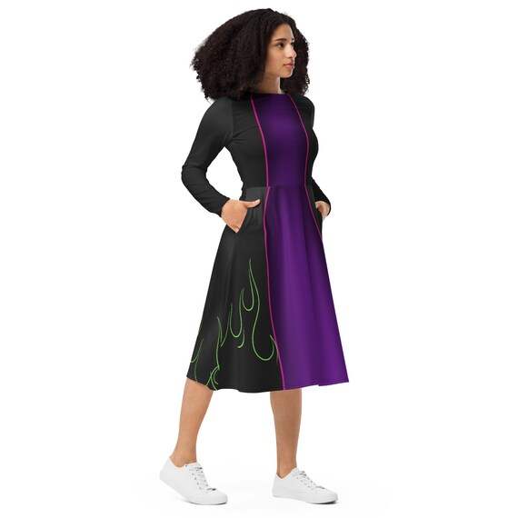 The Evil One Long Sleeve Midi Dress - Etsy