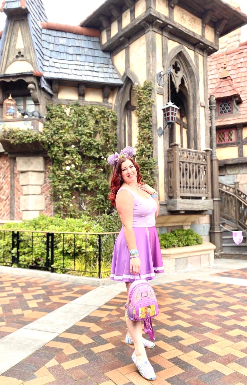 Rapunzel Inspired Skater Dress image 3