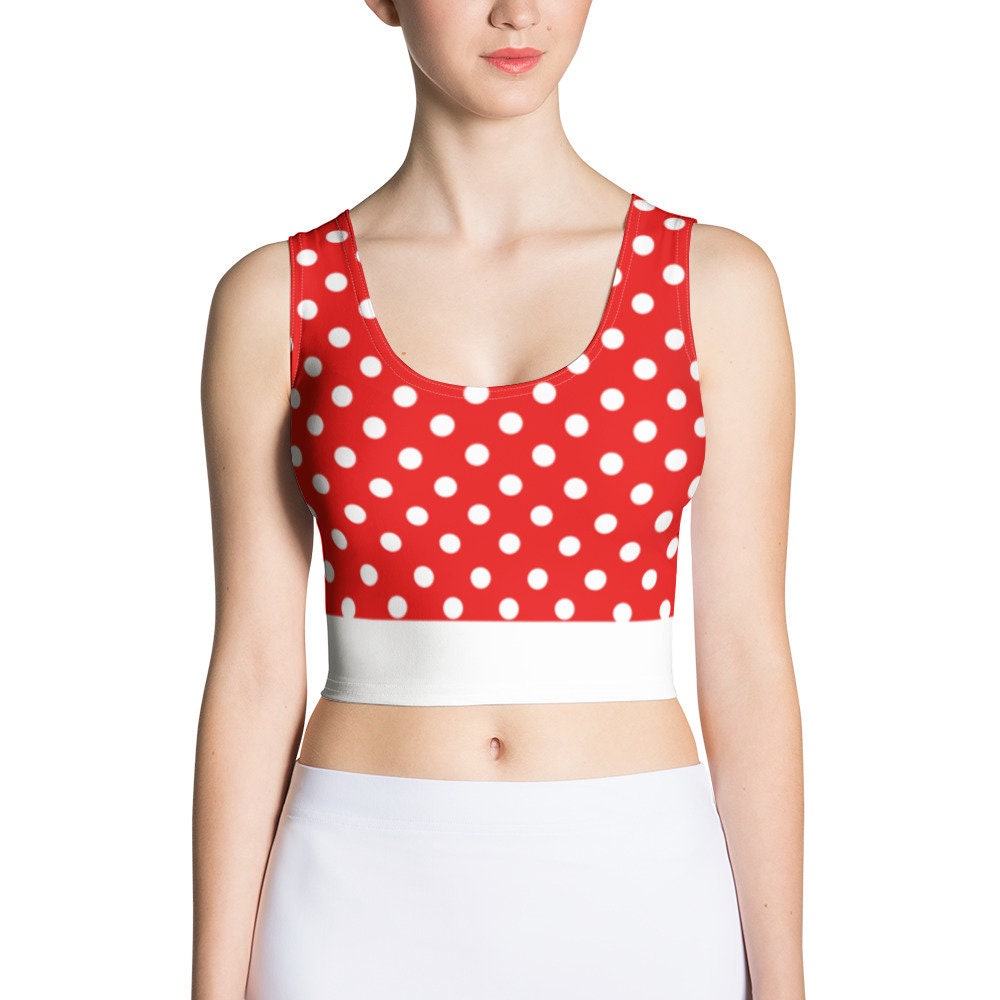 Discover Mrs. Mouse 3D Crop Tank Top for Womens
