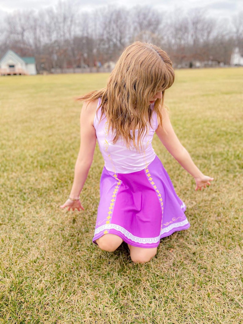 Rapunzel Inspired Skater Dress image 6