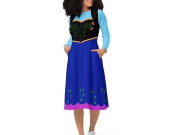 Anna Inspired long sleeve midi dress