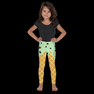 Eis am Stiel Waffelkegel Kinder Leggings