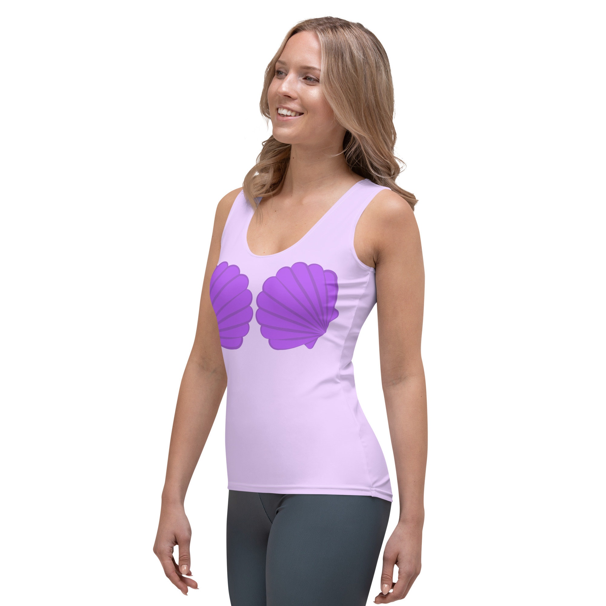 Discover Purple Mermaid 3D Tank Top for Women