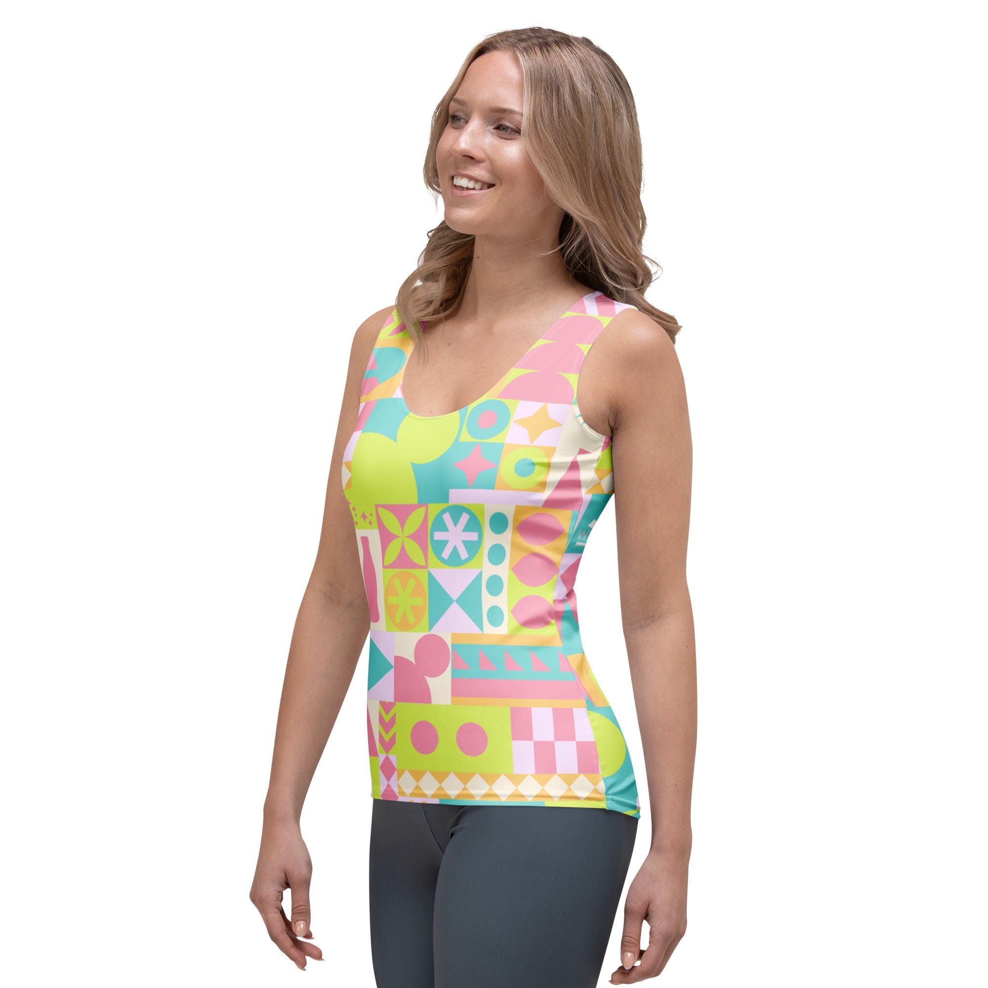 Discover Blair Pastel Inspired Small World 3D Tank Top for Women