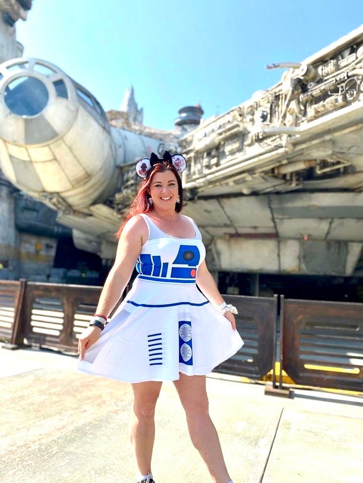 knee length dresses for ladies R2-D2 Short skirt – Ambrie main image 0