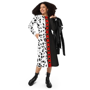 The Cruella long sleeve midi dress