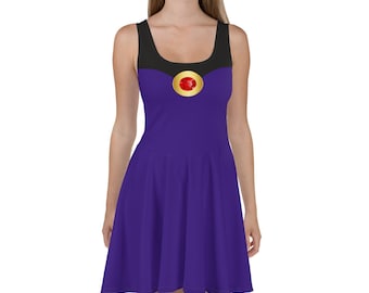Vestido skater de la reina malvada