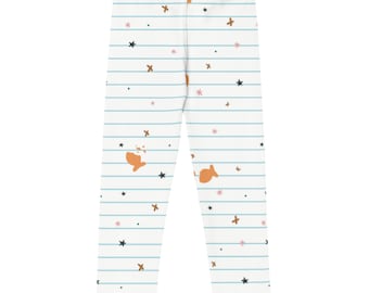 Leggings pour enfants de poisson rouge de rentrée scolaire