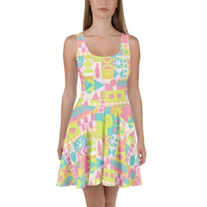 Blair inspired Small World Skater Dress- park trips, running style, costume wear
