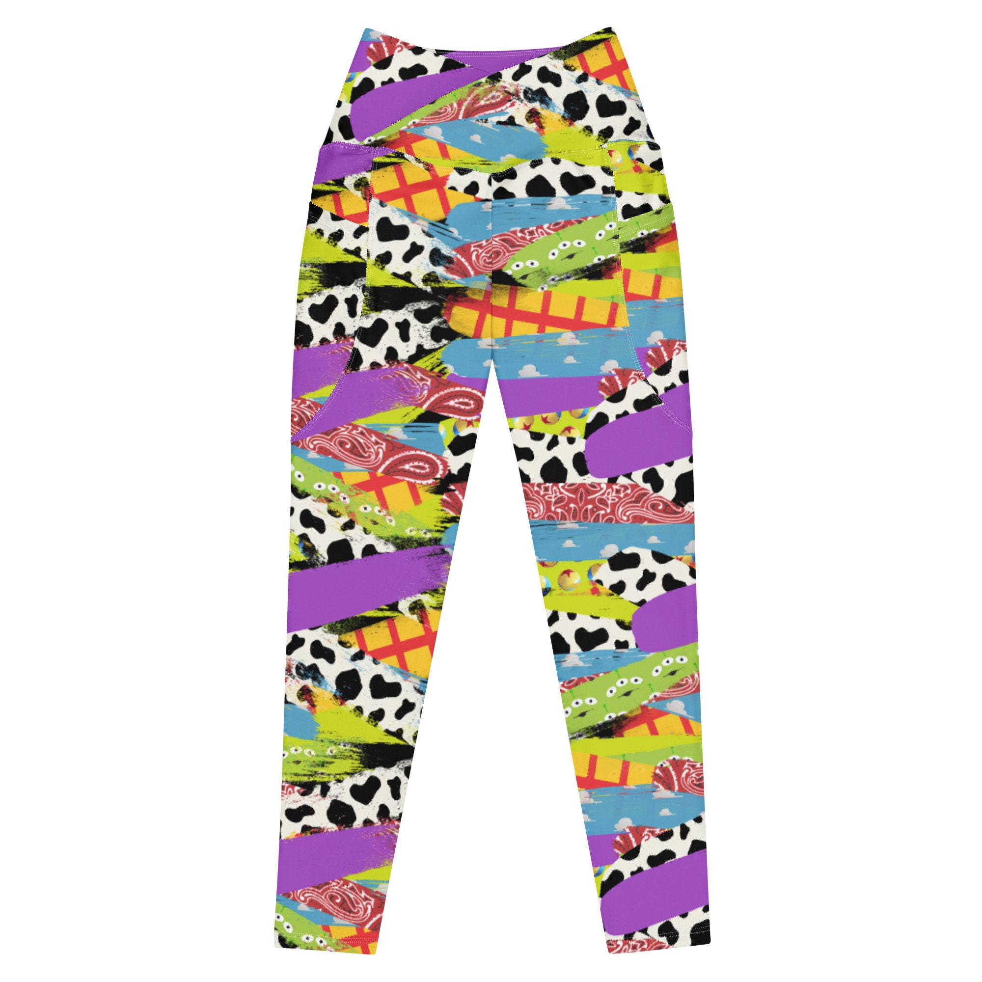 Toys Brushstroke Crossover leggings with pockets – Wrong Lever Clothing