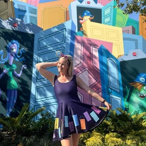 Monsters Door Skater Dress