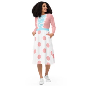 Vestido midi de manga larga de Bo Peep