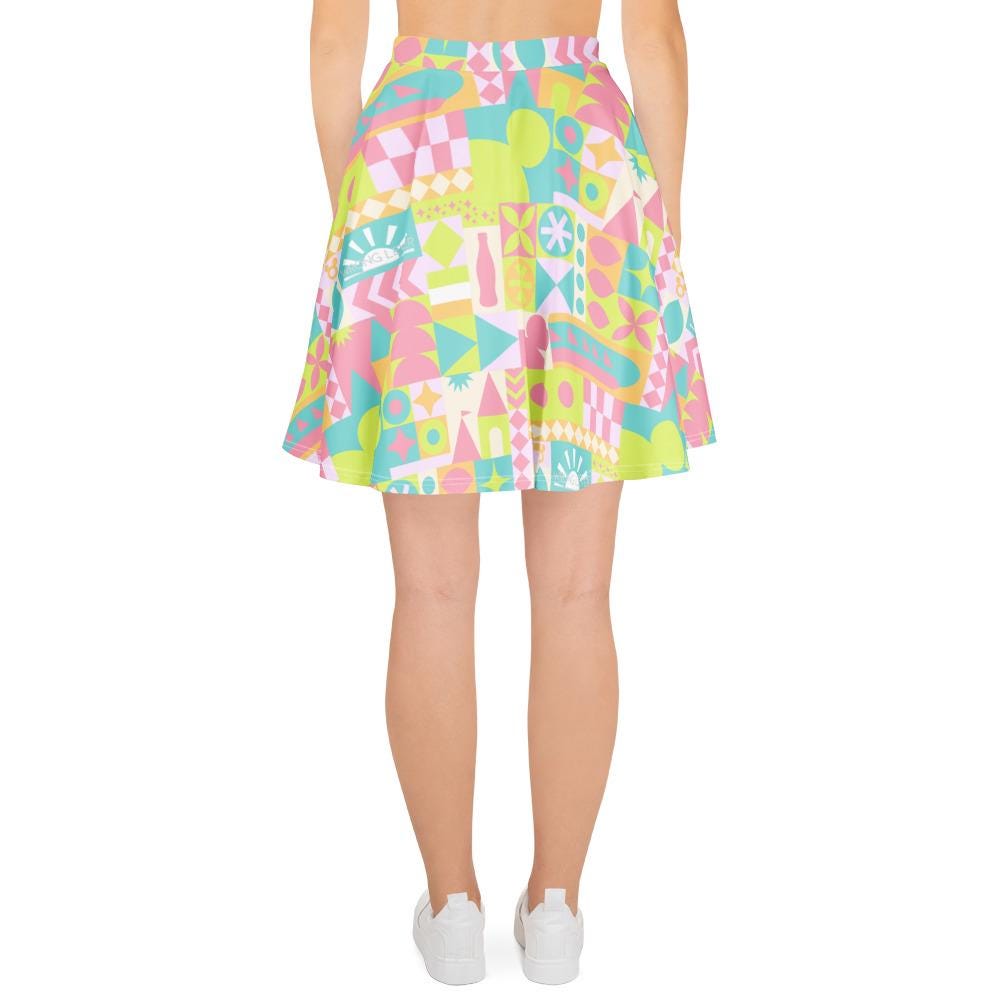 Discover Small World Skater Skirt, Cosplay Costume for Women