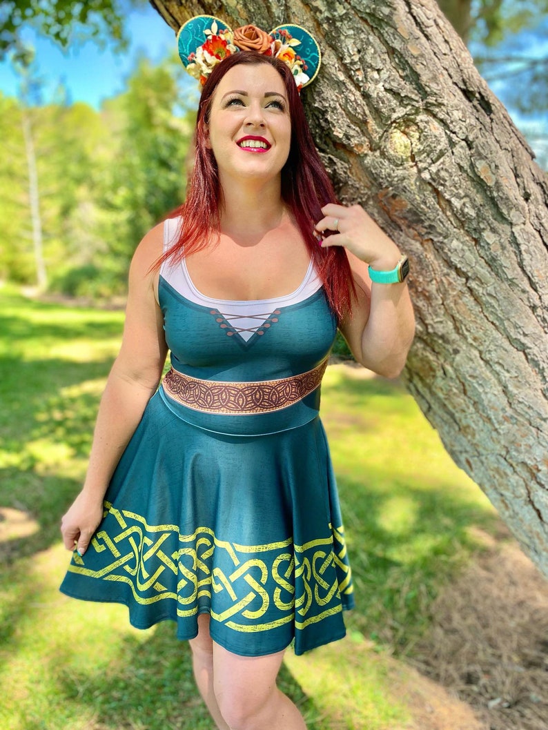 Brave Inspired Merida Skater Dress- Running Costume, Bounding, Princess ...
