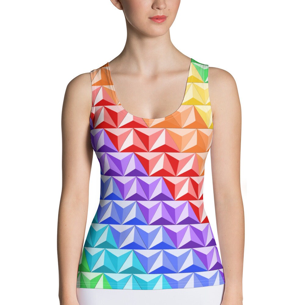 Discover Rainbow World of Tomorrow 3D Tank Top for Women