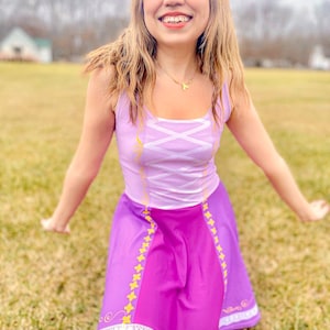 Rapunzel Inspired Skater Dress image 4