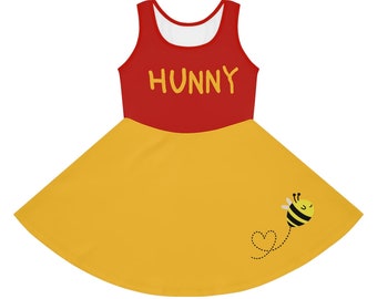 Hunny Bear Girls' Sleeveless Sundress (AOP)