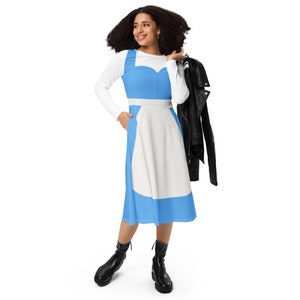Provincial Girl langärmliges Midikleid