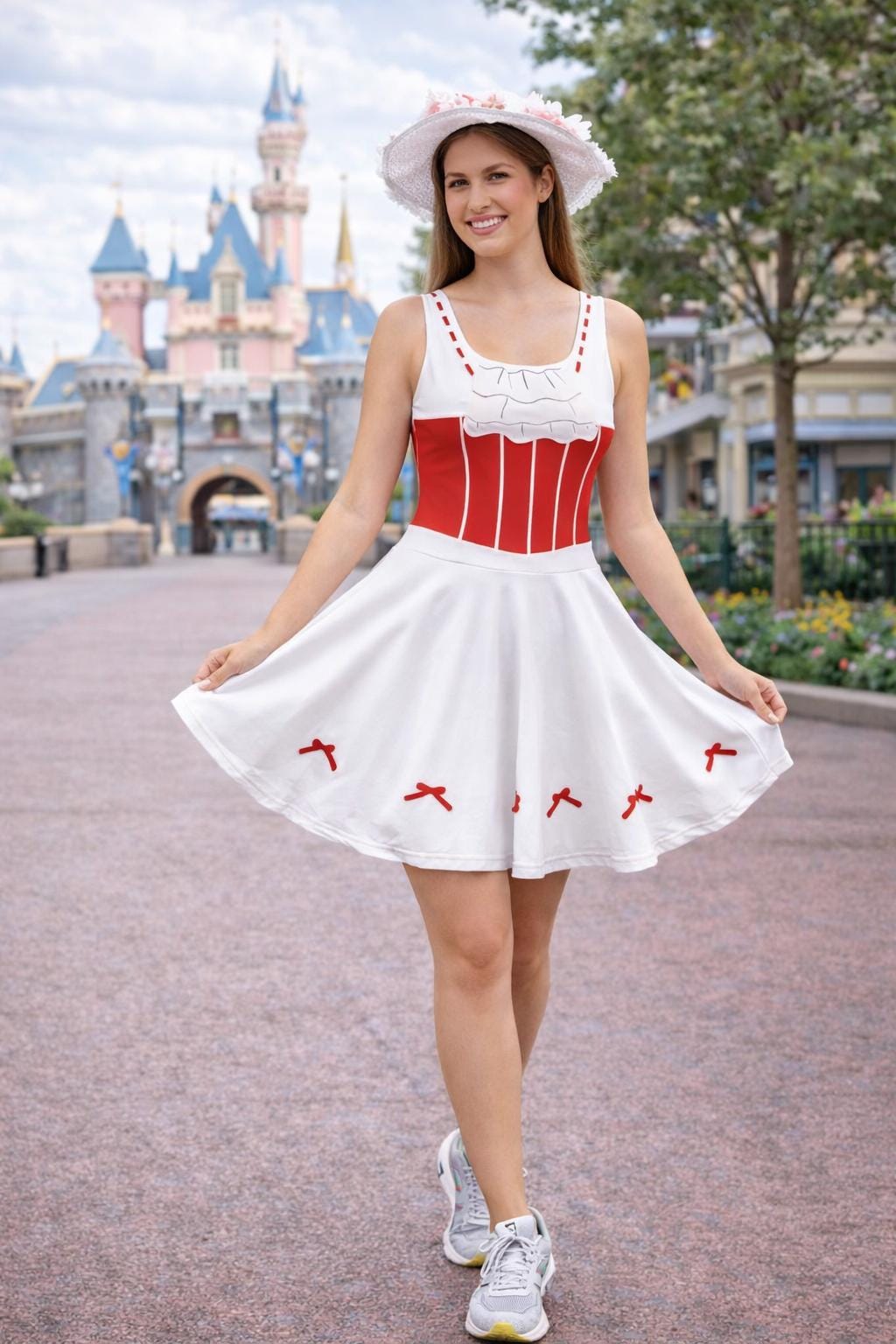 holiday skater dresses Holiday Snowflake Wonderland Women's Sleeveless Skater Dress