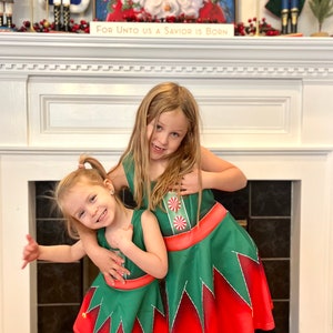 Christmas Elf Girls&#39; Sleeveless Sundress