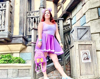 Rapunzel Inspired Skater Dress