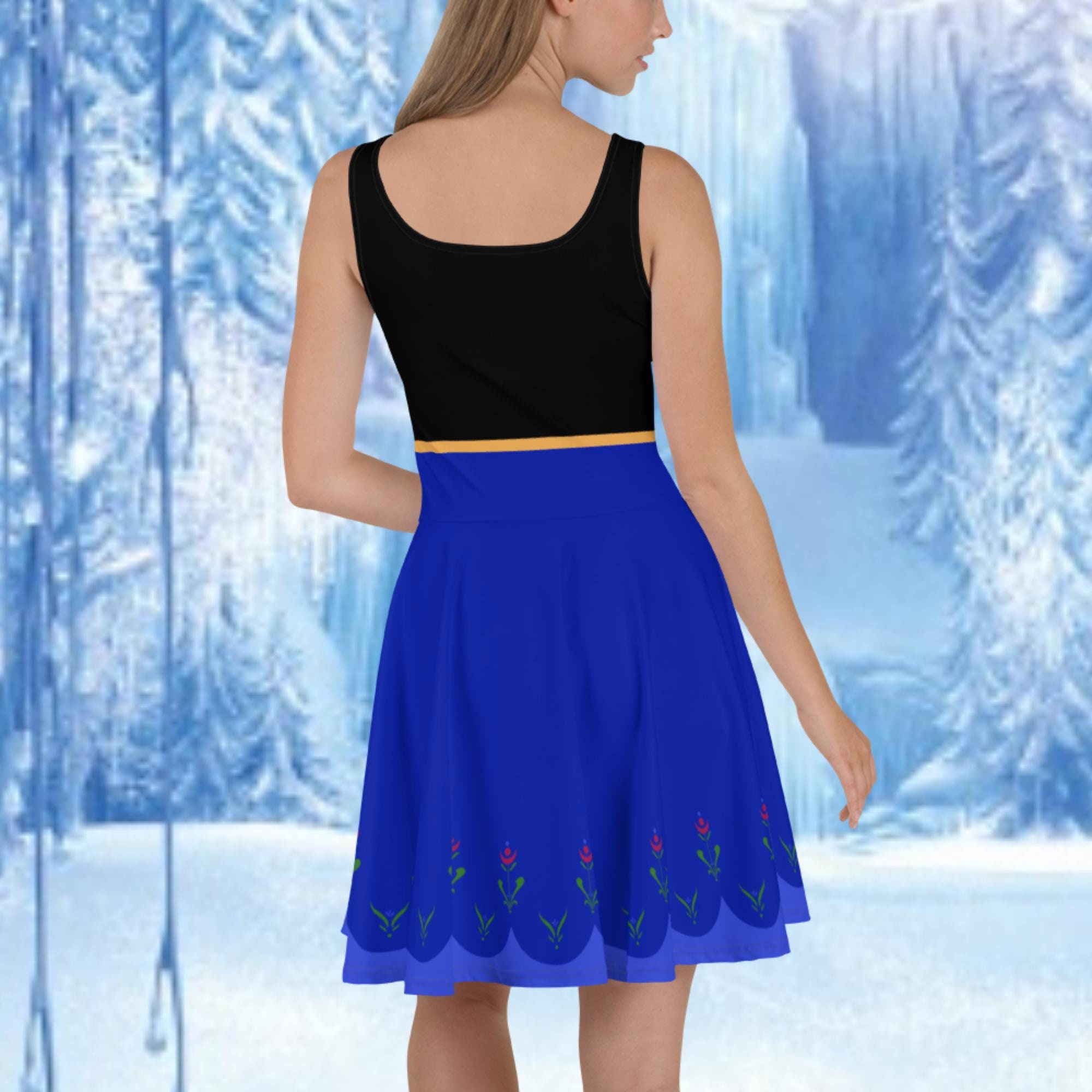 anna frozen skater dress Anna Frozen 2 Running Costume Skater Dress