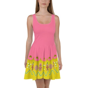 Gingerbread Ducks Skater Dress