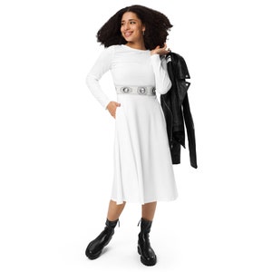Star Princess long sleeve midi dress- Costume, Cosplay, Bounding