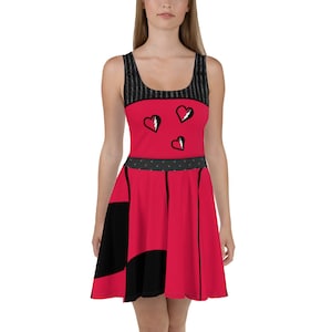 The Red Descendant Skater Dress