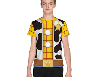 La camiseta de cuello redondo Toy Cowboy Youth- Bounding, Cosplay, Costume
