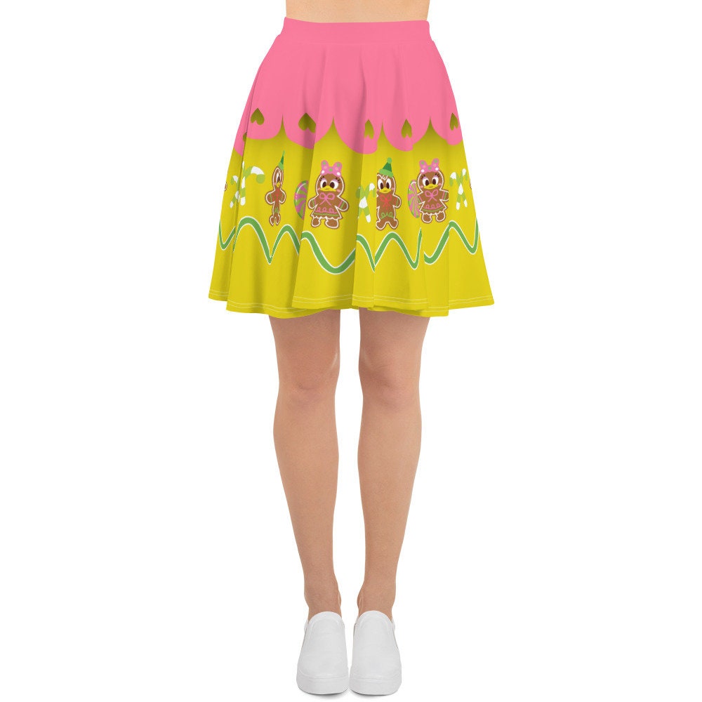 Discover Christmas Duck Skater Skirt, Women's Skater Skirt