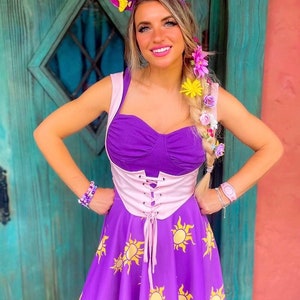 Let Your Light Shine Rapunzel Skater Rock - Laufkostüm, Cosplay, Bounding Style
