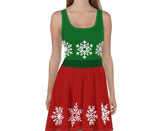minnie mouse christmas dress for adults Christmas Midi Dress All Over, Christmas Woman Dress, Christmas Costume  Outfit, Teacher Funny Christmas Dress, Minnie Mouse Christmas Dress